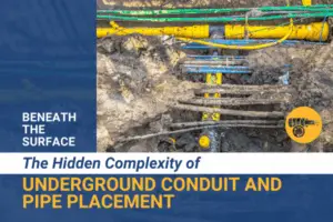 OSP Tech Underground Conduit and Pipe Placement