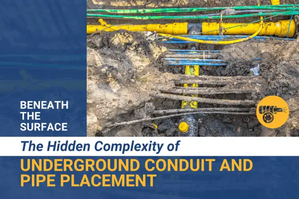 OSP Tech Underground Conduit and Pipe Placement